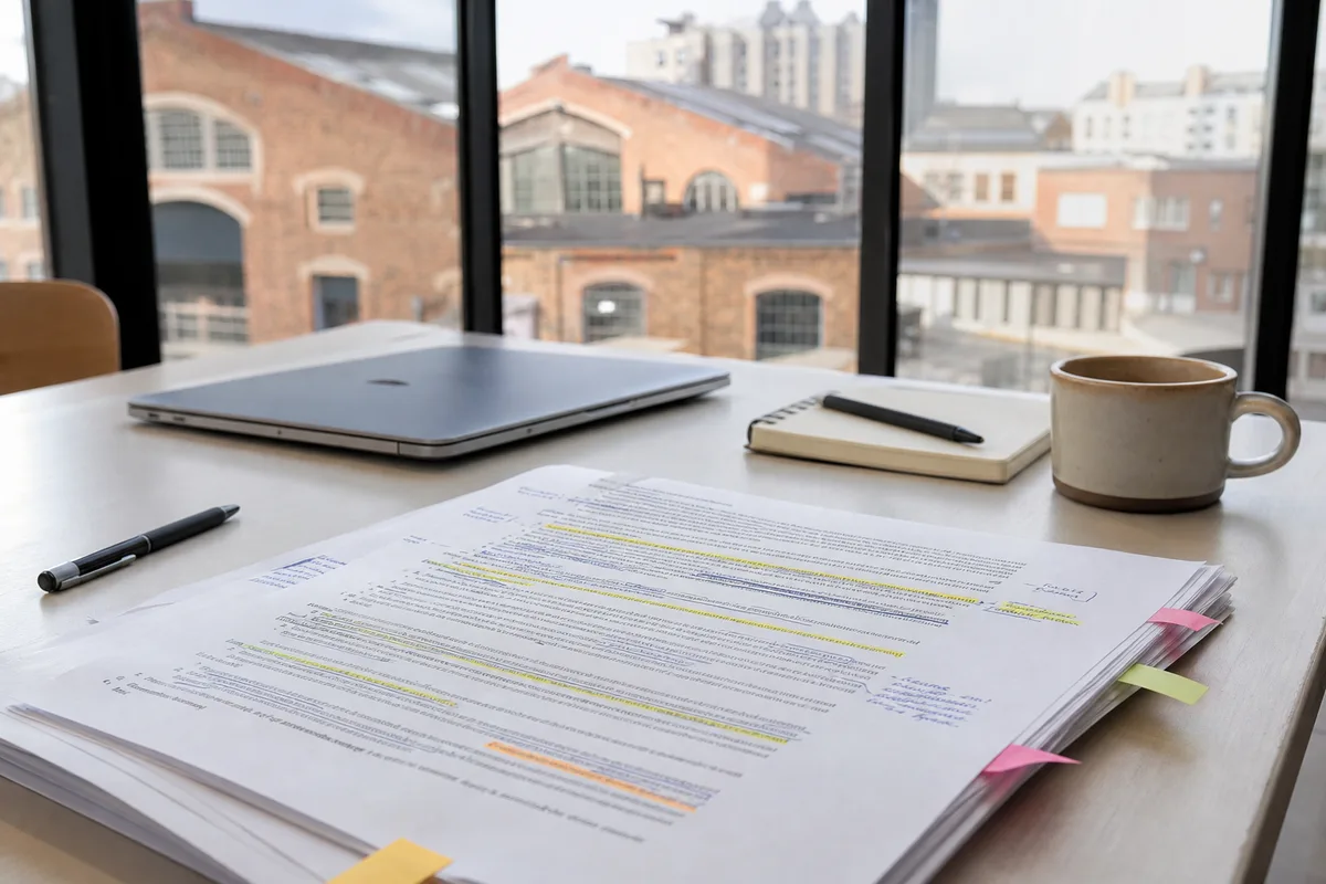 Document contractuel annoté mettant en évidence les clauses de propriété et de réversibilité